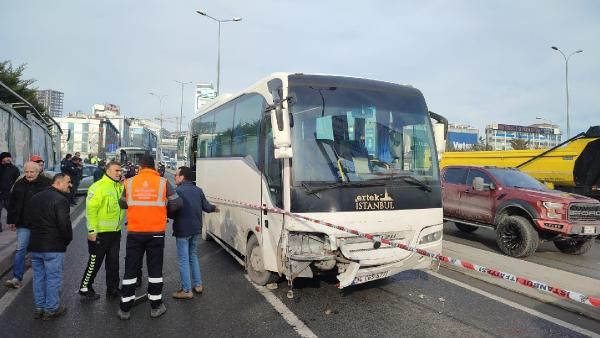 Beylikdüzü'nde servis otobüsü 9 araca çarptı, 8 kişi yaralandı - Sayfa 1