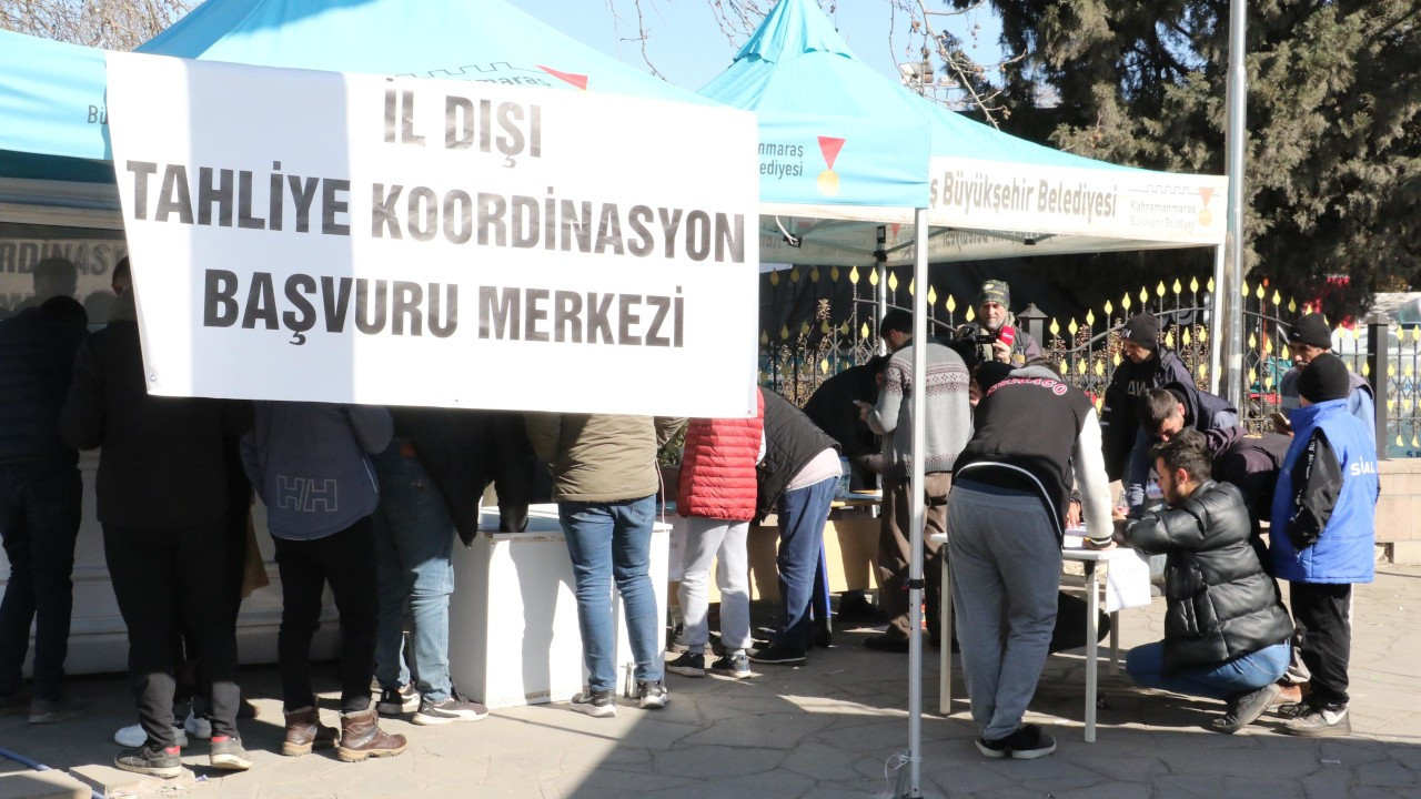 Maraş'tan 122 bin kişi tahliye edildi