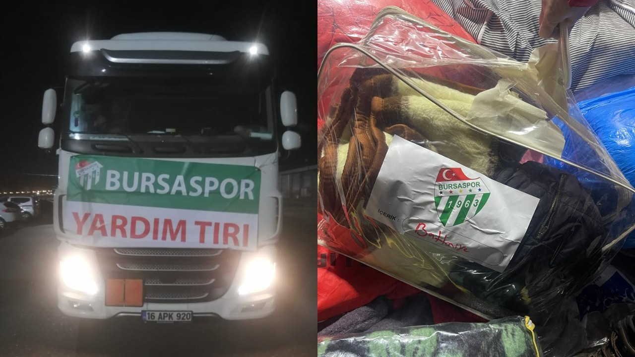 Diyarbakır'a ilk yardım TIR'ı Bursaspor'dan geldi