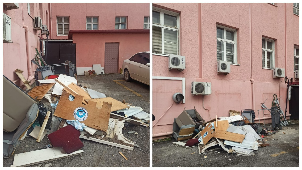 Trabzon'da hastane bahçesine yerleştirilen kedi kulübeleri parçalandı