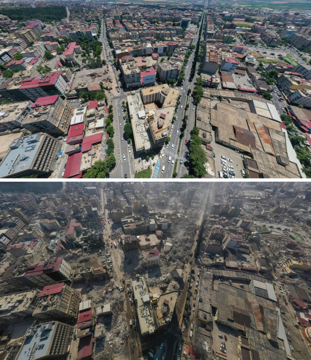 Maraş'tan yıkımın fotoğrafları: Depremden önce ve sonra aynı yerler... - Sayfa 2
