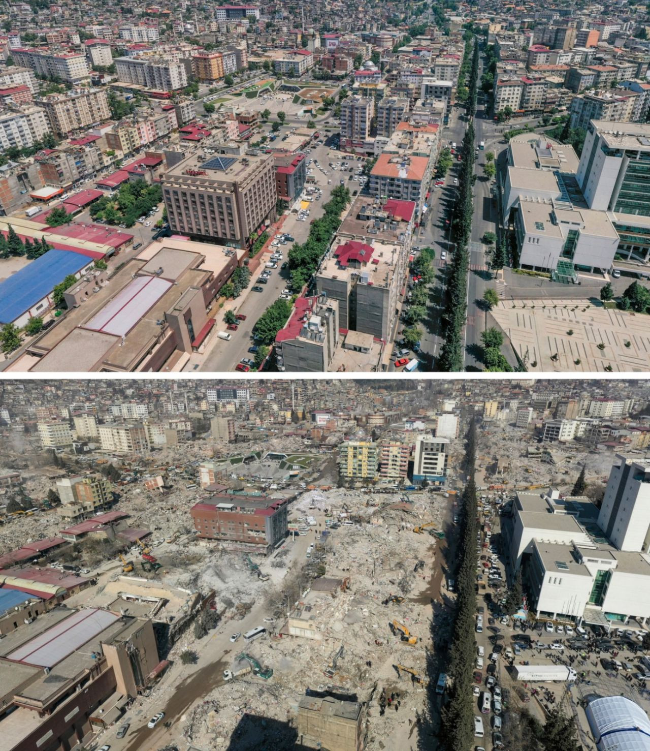 Maraş'tan yıkımın fotoğrafları: Depremden önce ve sonra aynı yerler... - Sayfa 4
