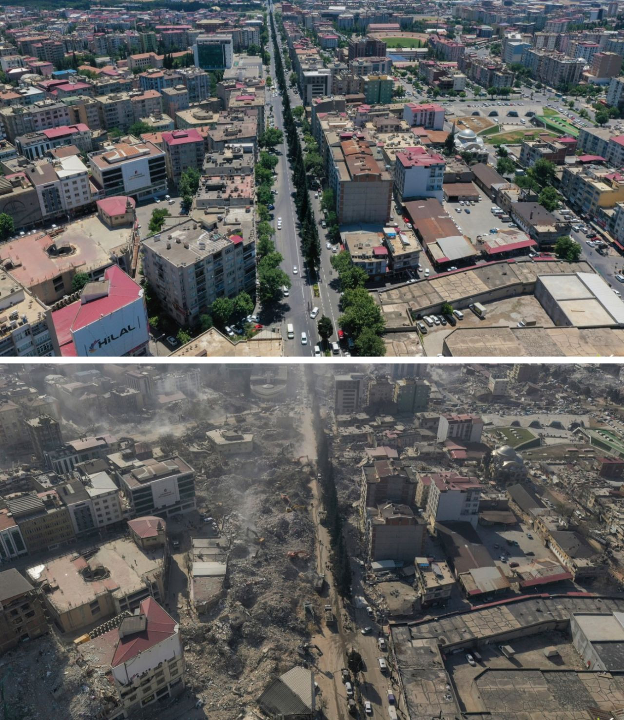 Maraş'tan yıkımın fotoğrafları: Depremden önce ve sonra aynı yerler... - Sayfa 3