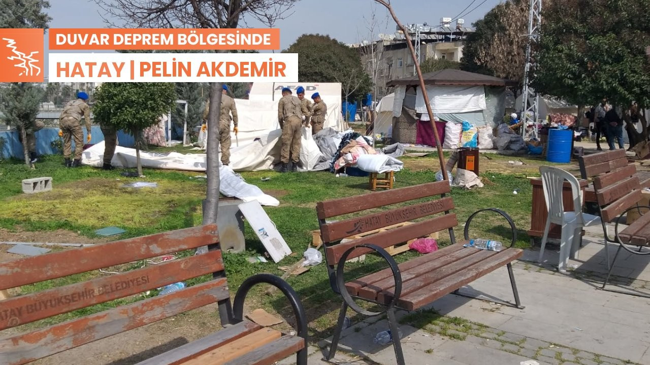 Defne'de Sevgi ve Dostluk Parkı'na kurulan çadırlar taşınıyor