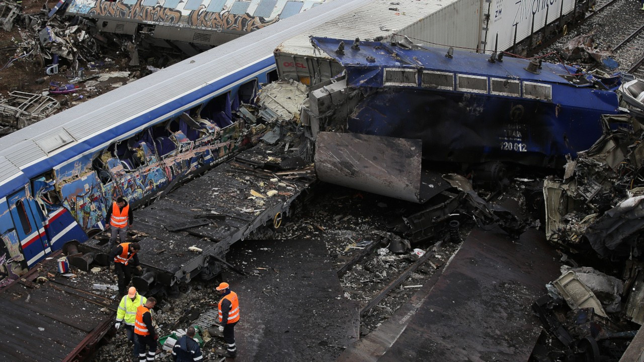 Yunanistan'daki tren kazasında can kaybı 57'ye yükseldi
