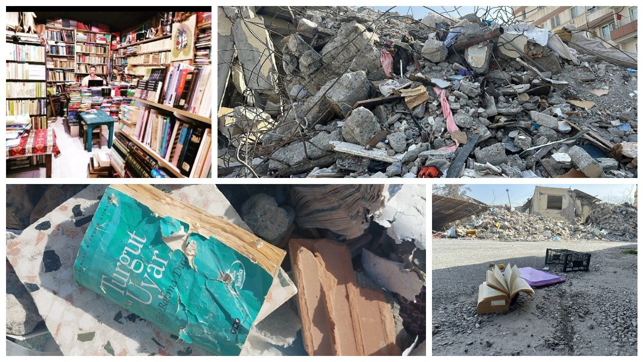 90 bin kitabın olduğu sahaf depremde yıkıldı