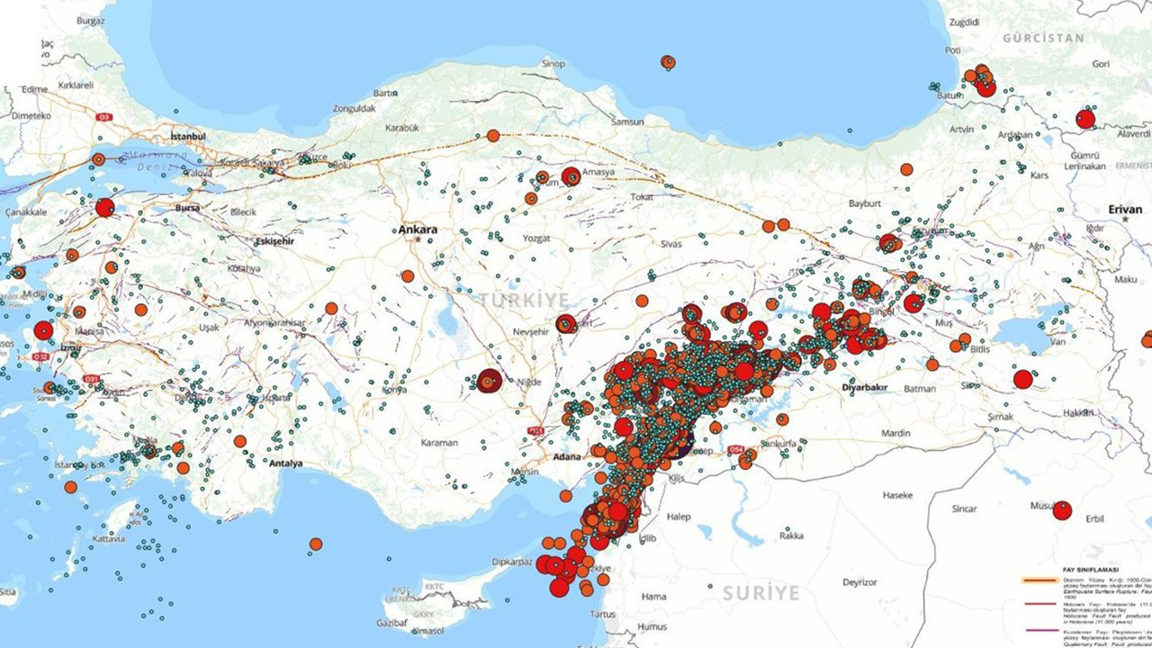 Türkiye'de bir ayda 13 bin deprem kaydedildi