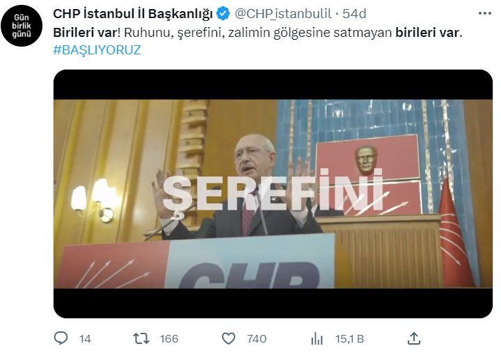 CHP'den Kılıçdaroğlu'na Şebnem Ferahlı video: 'Birileri var, ruhunu şerefini, zalimin gölgesine satmayan' - Sayfa 1