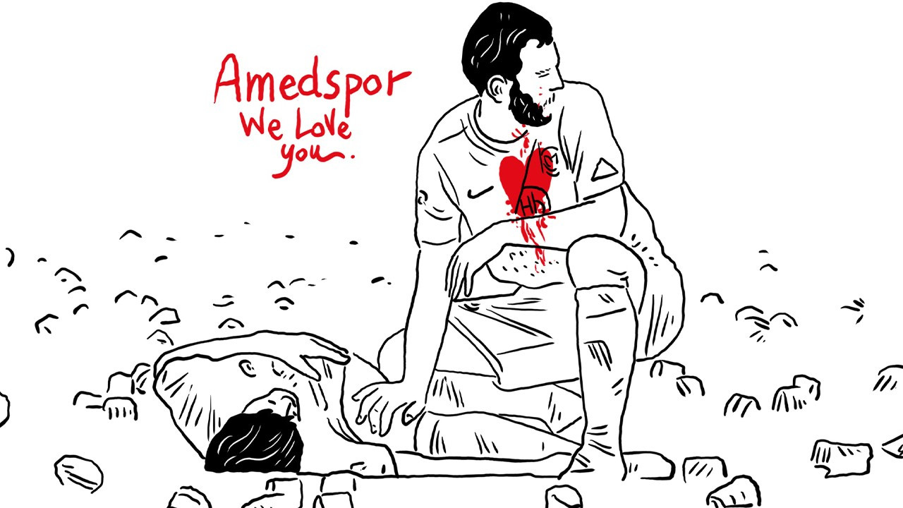 İtalyan çizerden Amedspor'a destek: Sizi seviyoruz