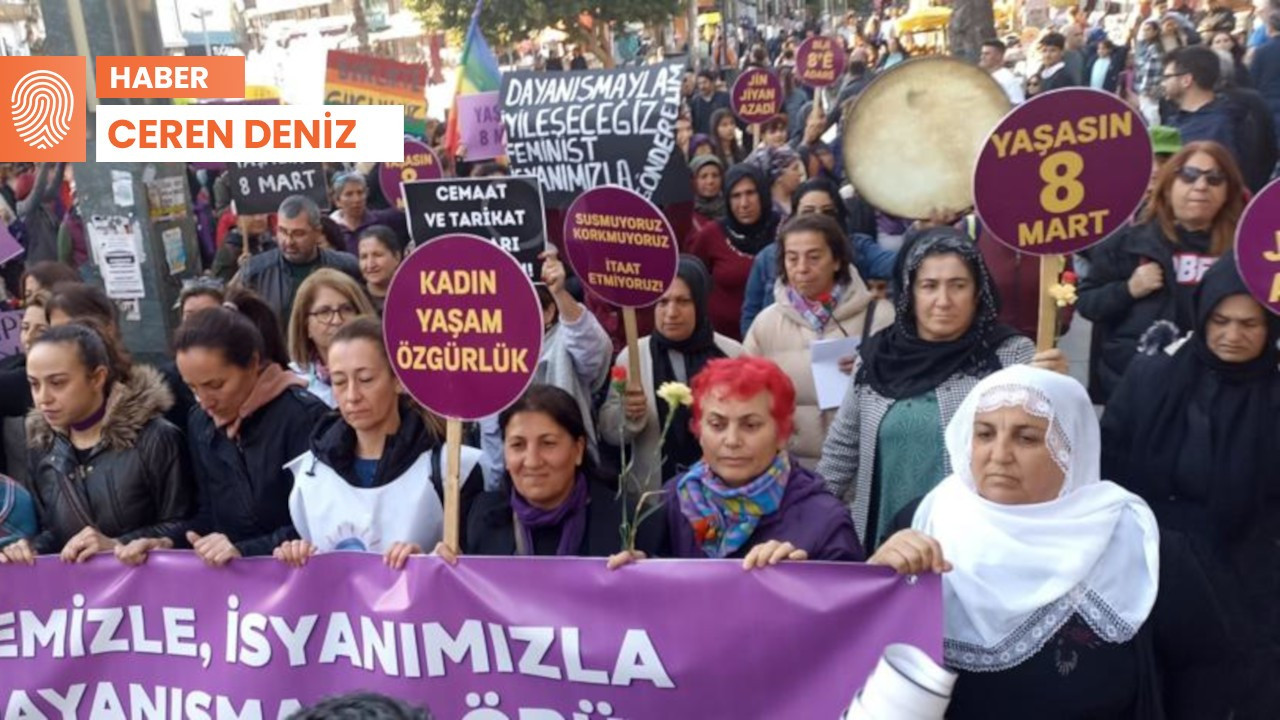 Antalya'da Feminist Gece Yürüyüşü: Öldüren düzeninizi yıkıyoruz