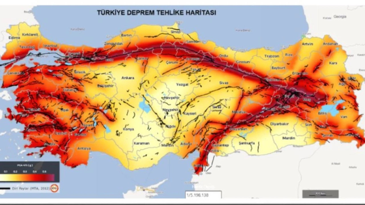 Prof. Dr. Pampal'dan 'Türkiye Deprem Tehlike Haritası' açıklaması