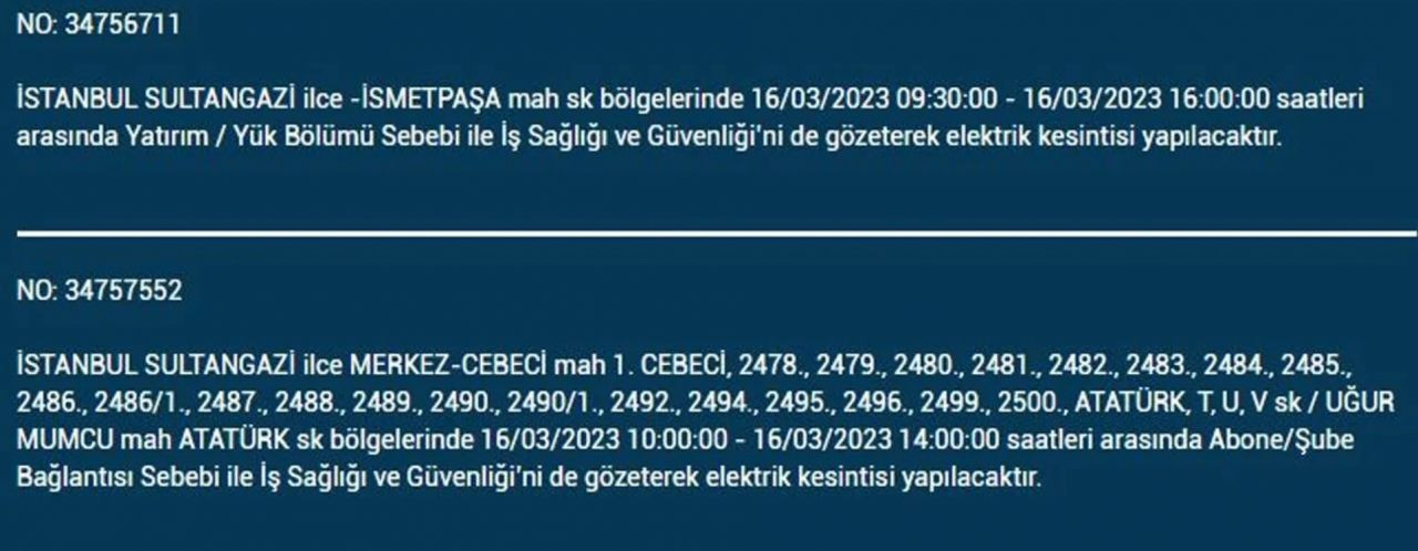 BEDAŞ duyurdu: İstanbul'da elektrik kesintisi yaşanacak ilçeler ve mahalleler - Sayfa 4