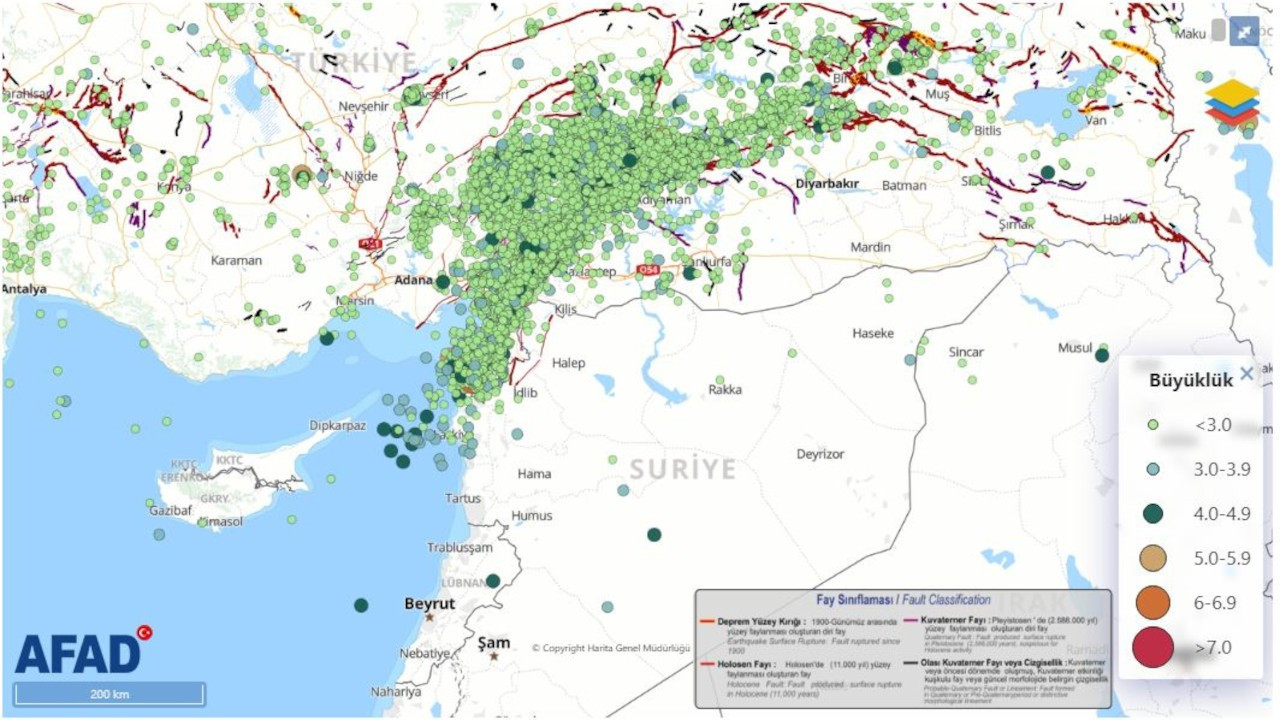 AFAD: Kahramanmaraş depremlerinin ardından bölgede 20 bin 272 deprem oldu
