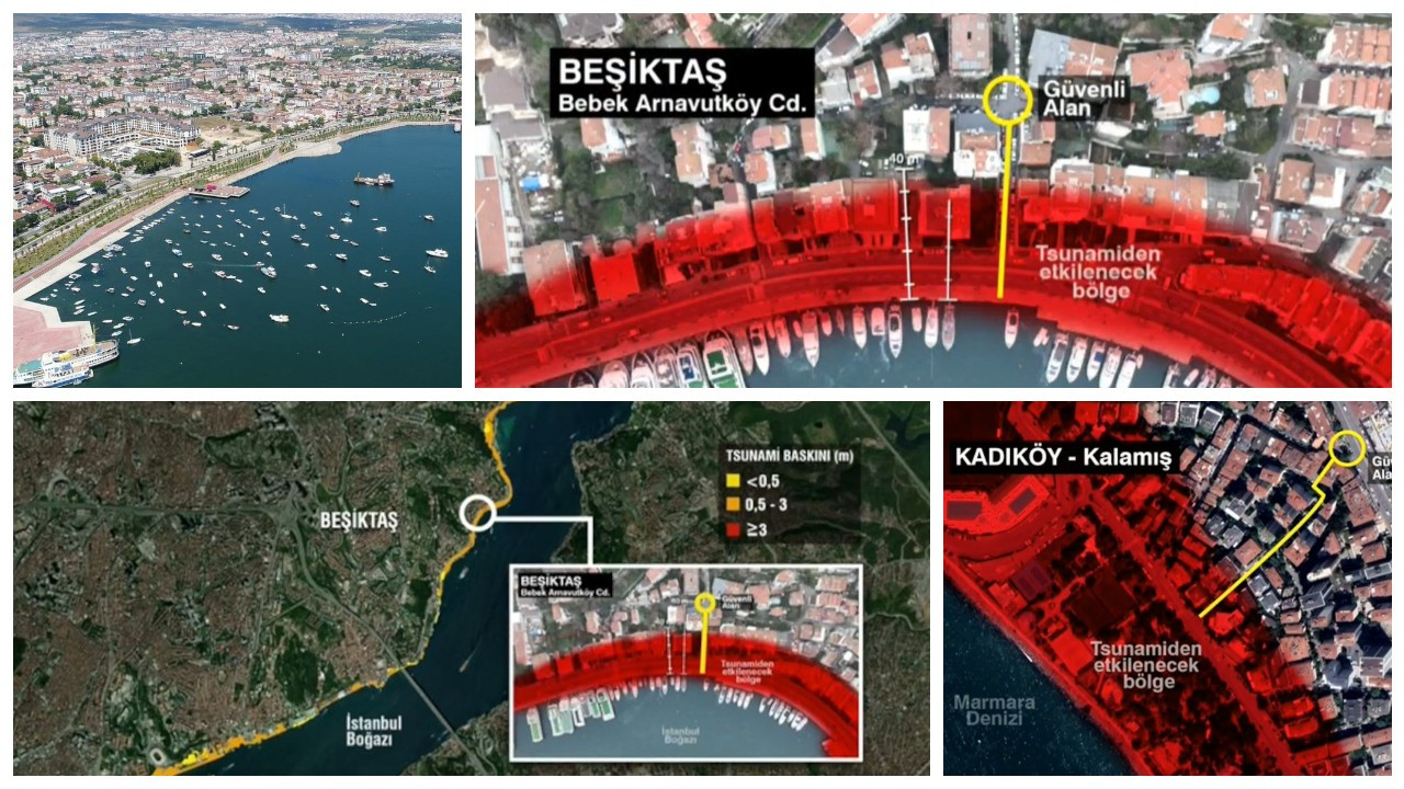 İstanbul için tsunami simülasyonu: Kaç dakikada, nereye gider?