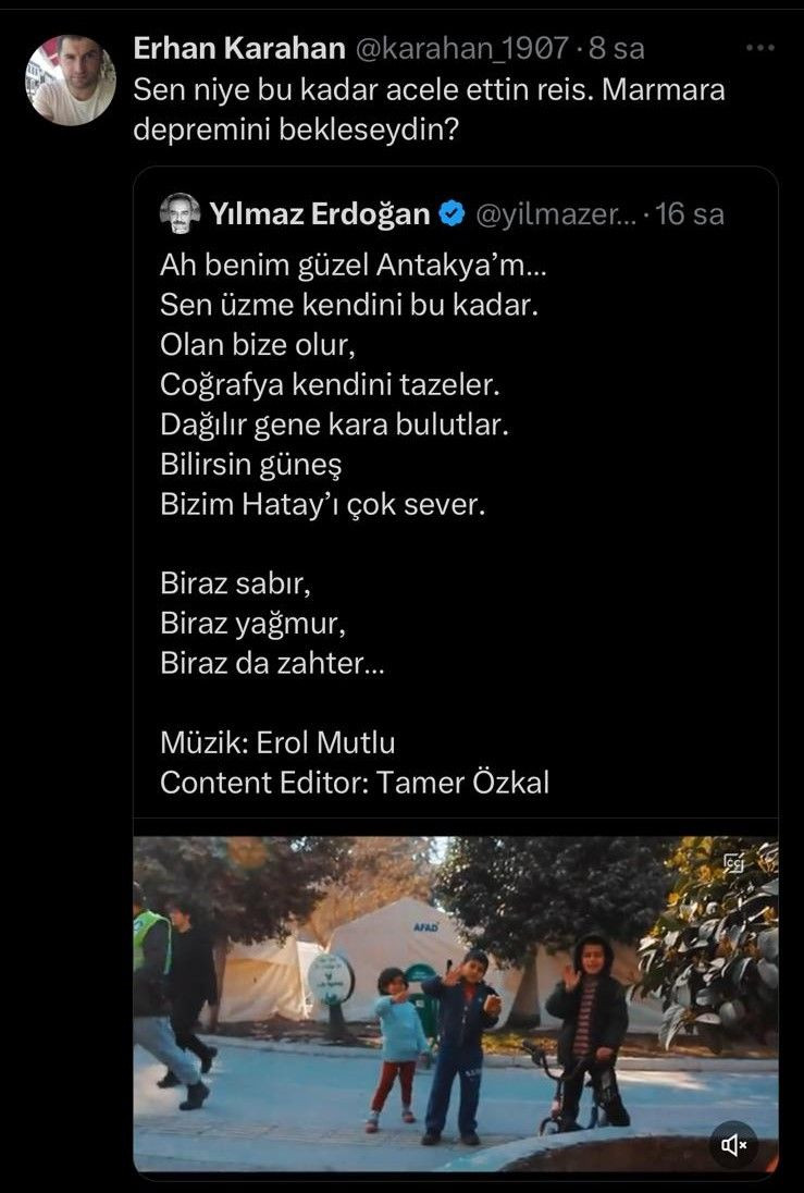 Sosyal medyada Yılmaz Erdoğan 'depremi': 50 gündür ortada yoktu, demek ki şiir yazıyormuş - Sayfa 4