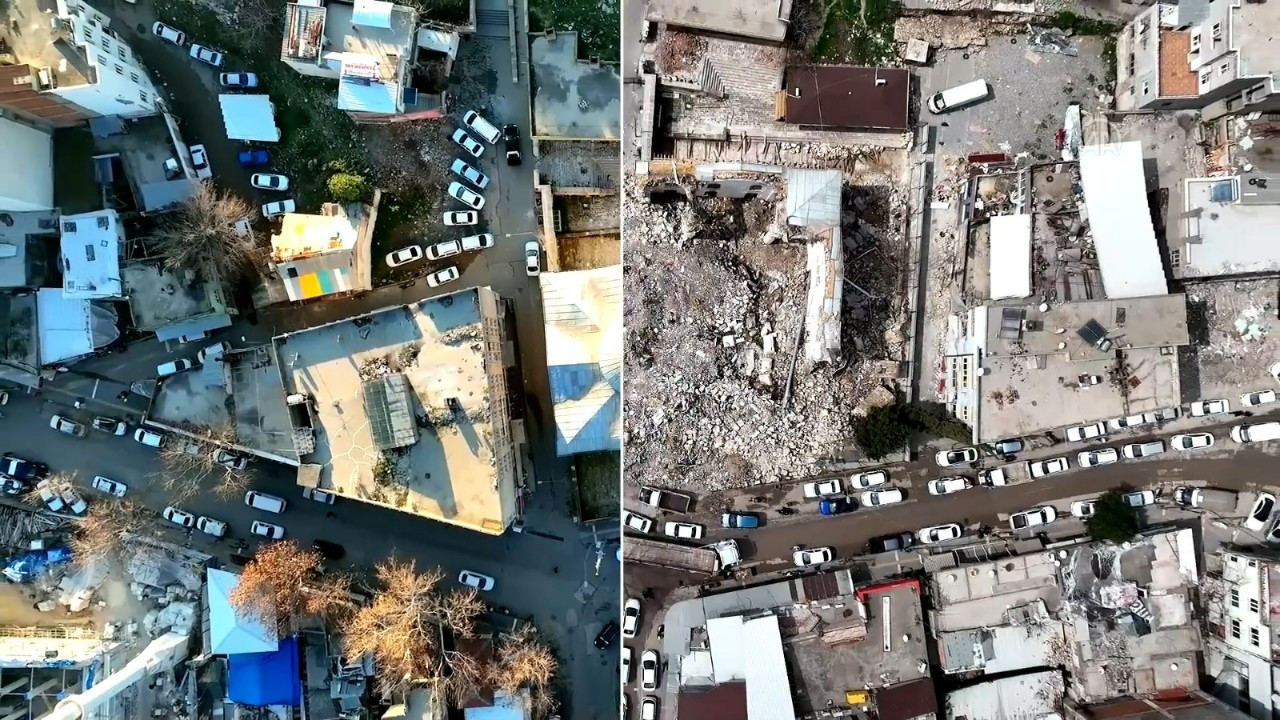 Adıyaman'da depremin etkisi: Öncesi-sonrası