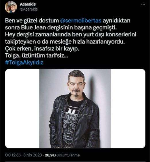 Tolga Akyıldız'a veda: Bu ülke müziği sana çok şey borçlu - Sayfa 3