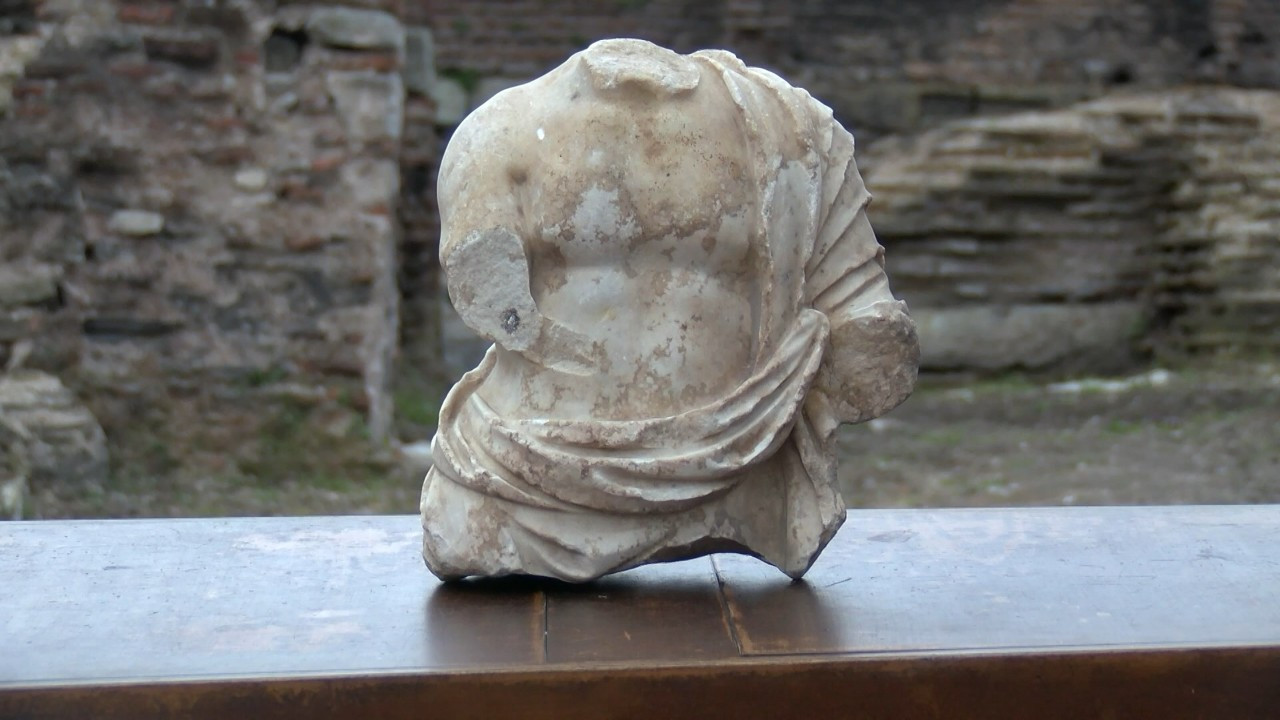 Saraçhane'de Roma dönemine ait heykel bulundu