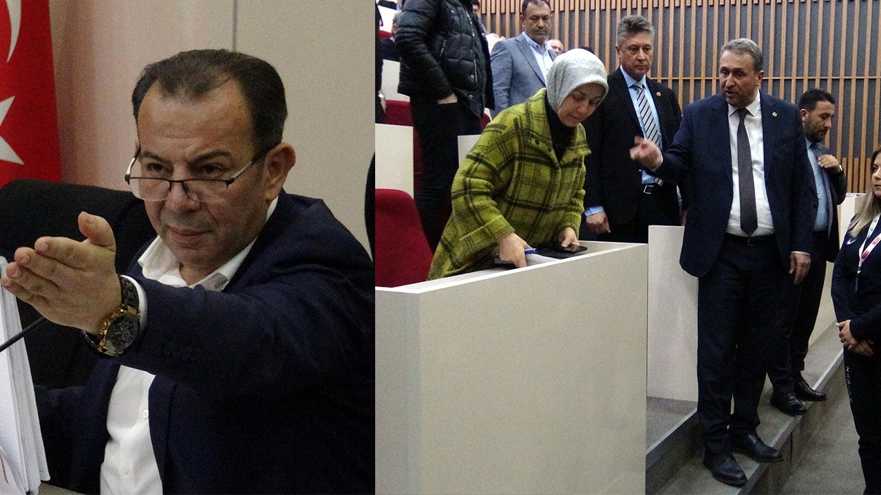 Tanju Özcan, kendisine su şişesi fırlatan AK Partili meclis üyesini dışarı çıkarttı
