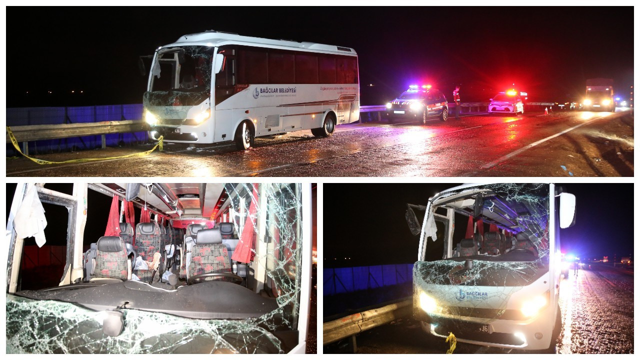 Deprem bölgesinden dönen Bağcılar Belediyesi'ne ait otobüs kaza yaptı: 3 ölü, 19 yaralı
