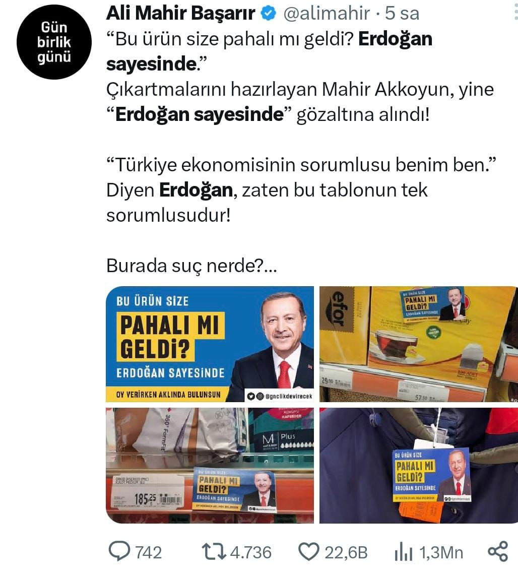 'Erdoğan sayesinde' etiketini tasarlayan Akkoyun'a destek - Sayfa 4