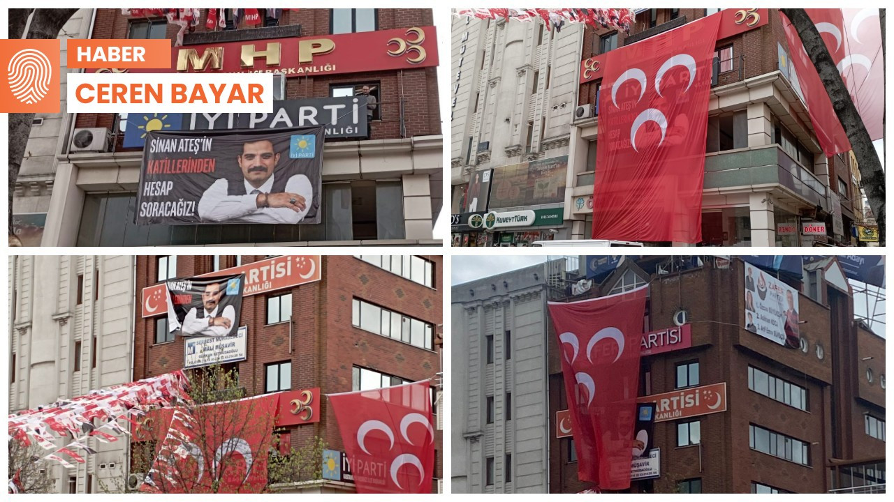 MHP mitinginde Sinan Ateş pankartı: İYİ Parti açtı, MHP kapattı