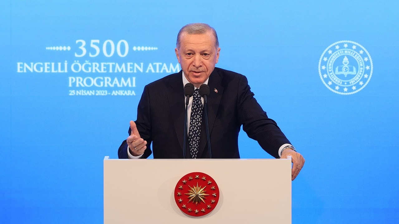 Erdoğan: Tüm engelli öğretmen adaylarının ataması yapıldı
