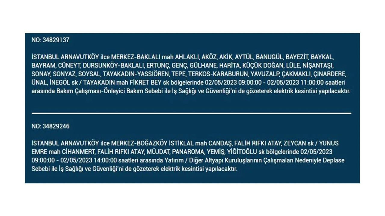 BEDAŞ duyurdu: İstanbul'da yarın 23 ilçede elektrik kesintisi - Sayfa 3