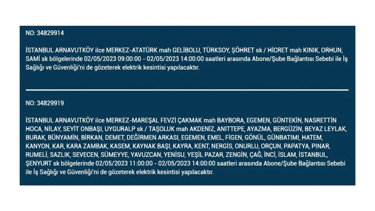 BEDAŞ duyurdu: İstanbul'da yarın 23 ilçede elektrik kesintisi - Sayfa 4
