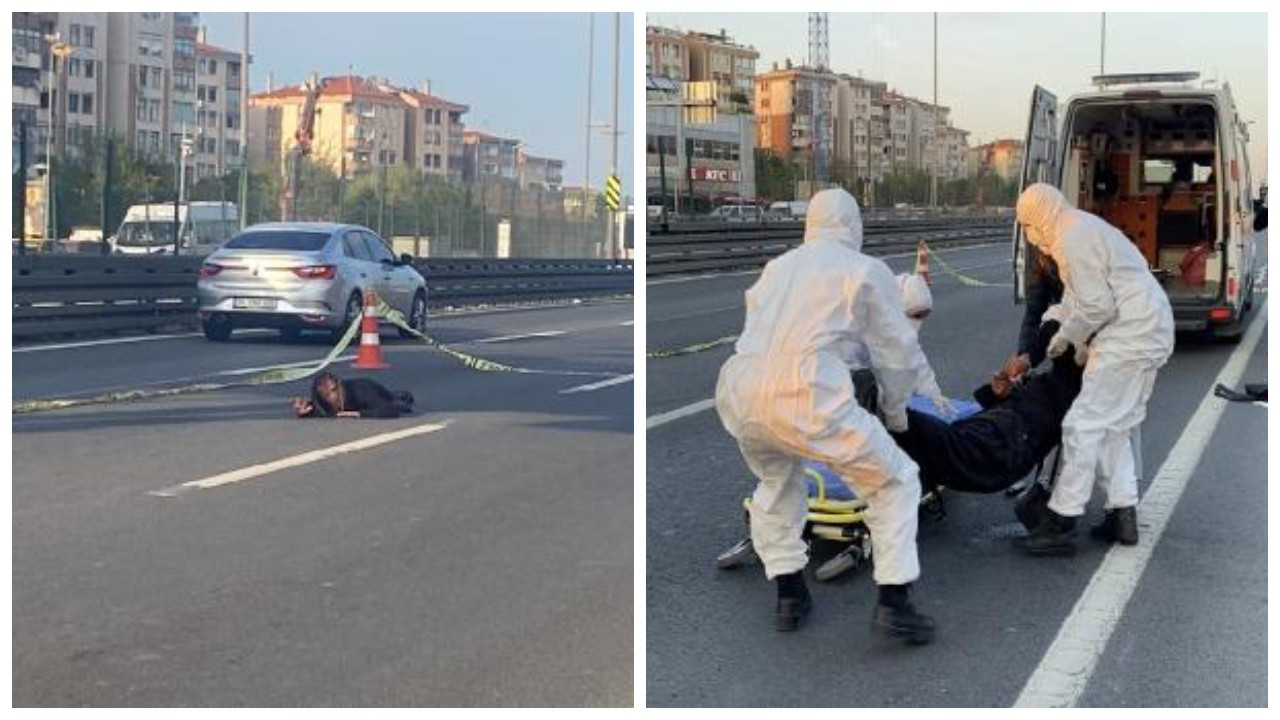 Bakırköy'ü karıştıran olay: Akan trafikte E-5'te yolun ortasına yattı
