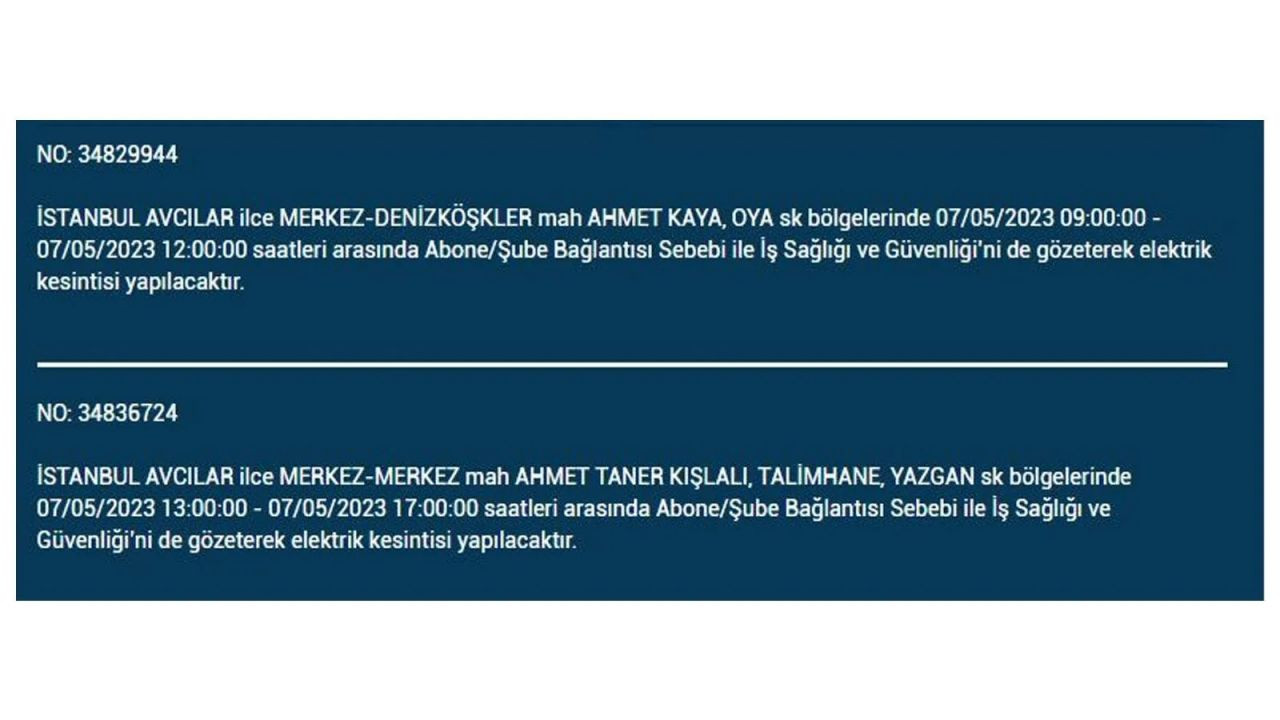 BEDAŞ duyurdu: İstanbul'da elektrik kesintisi yaşanacak ilçeler - Sayfa 3