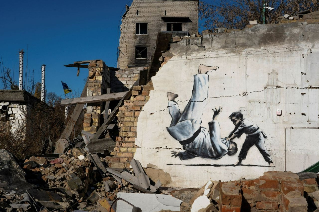 Banksy'nin Ukrayna’da yaptığı duvar resmi taşındı - Sayfa 3
