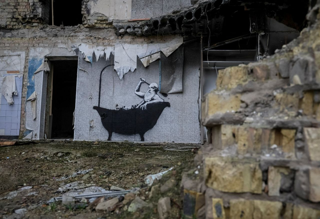 Banksy'nin Ukrayna’da yaptığı duvar resmi taşındı - Sayfa 4