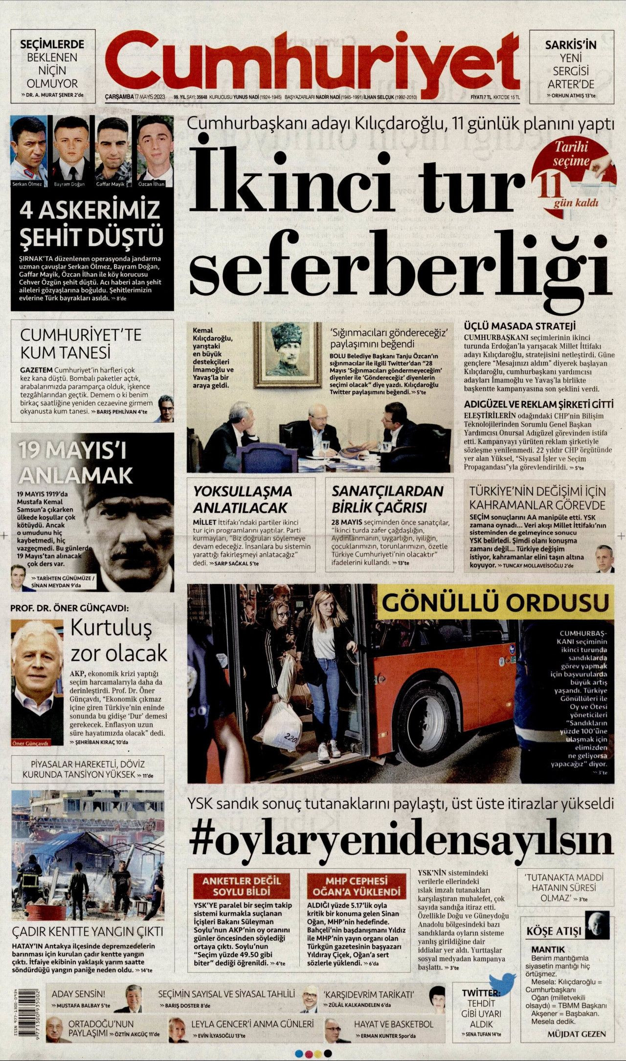 Günün gazete manşetleri: '29 Mayıs'ta farklı uyanacağız' - Sayfa 4