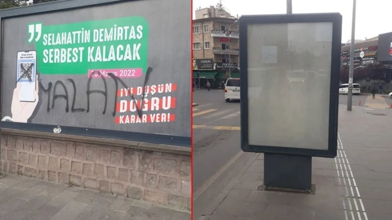 Nevşehir’de Kılıçdaroğlu aleyhine olan provokatif afişler kaldırılıyor
