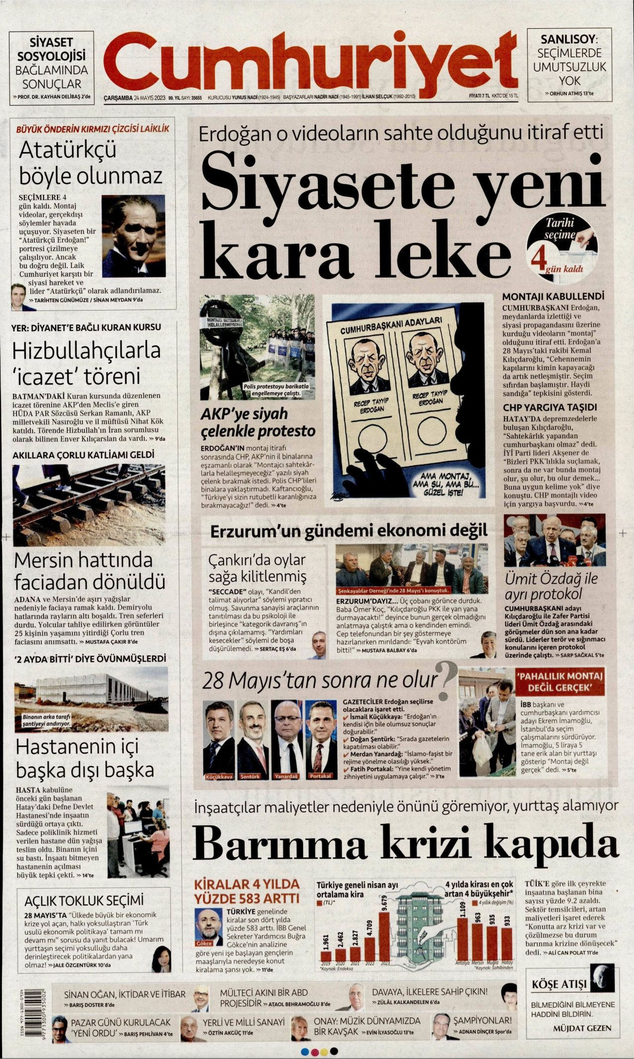 Günün gazete manşetleri: 'Siyasete yeni kara leke' - Sayfa 1