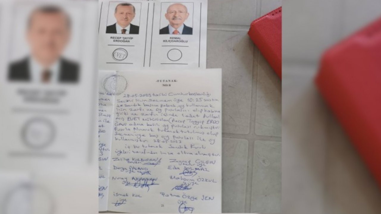 Seçmene verilen zarftan Erdoğan mühürlü pusula çıktı