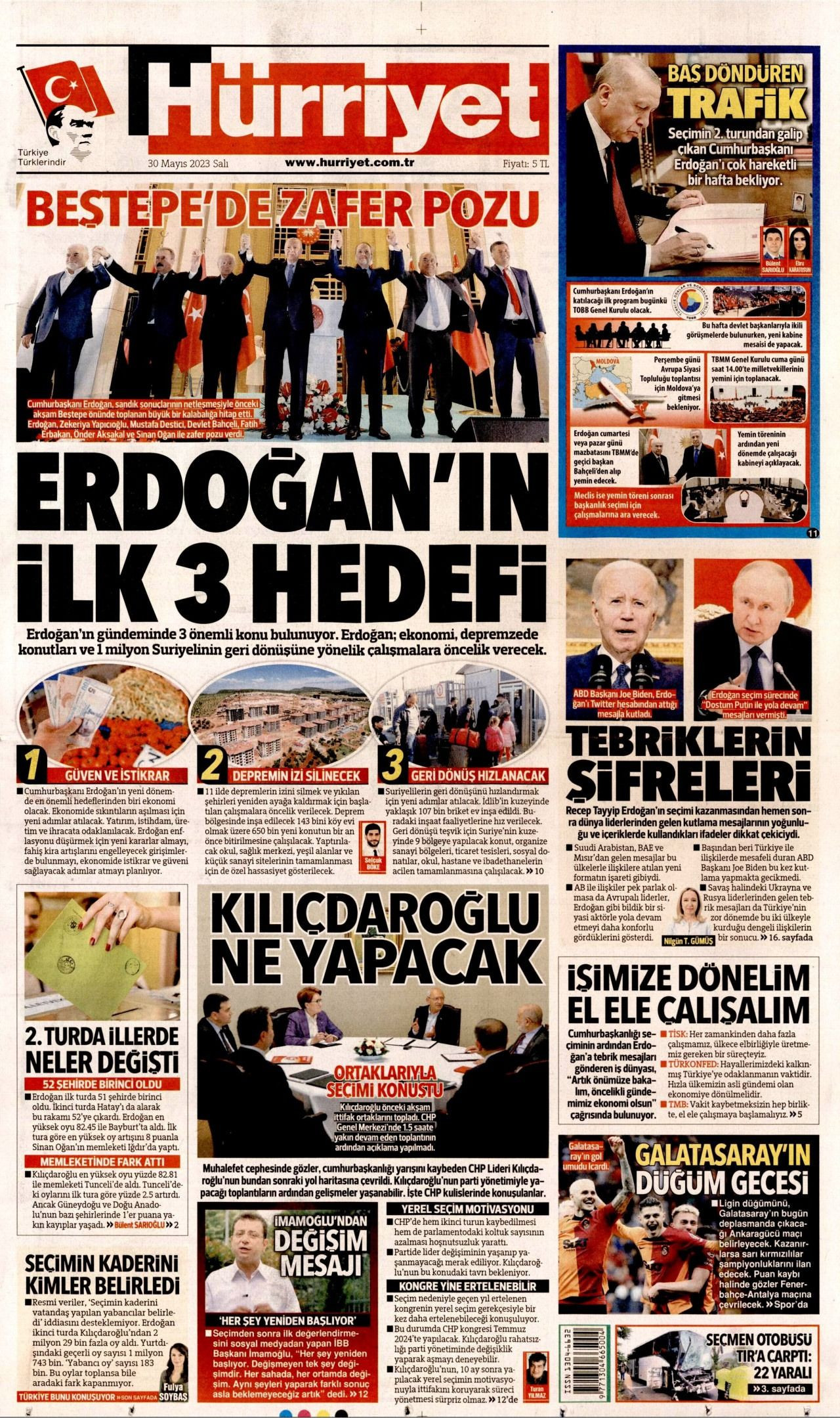 Günün gazete manşetleri: 'Seçim bitti, sıra ekonomide' - Sayfa 2