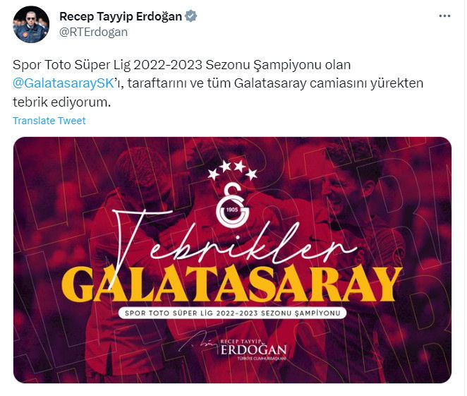 Siyasilerden şampiyon Galatasaray'a kutlama - Sayfa 2