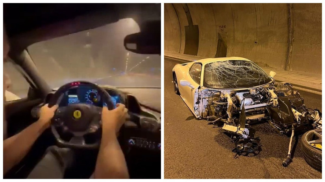 Sosyal medya fenomeni Ünal Turan ve şarkıcı Ceylan Koynat hız denemesi yaparken kaza yaptı