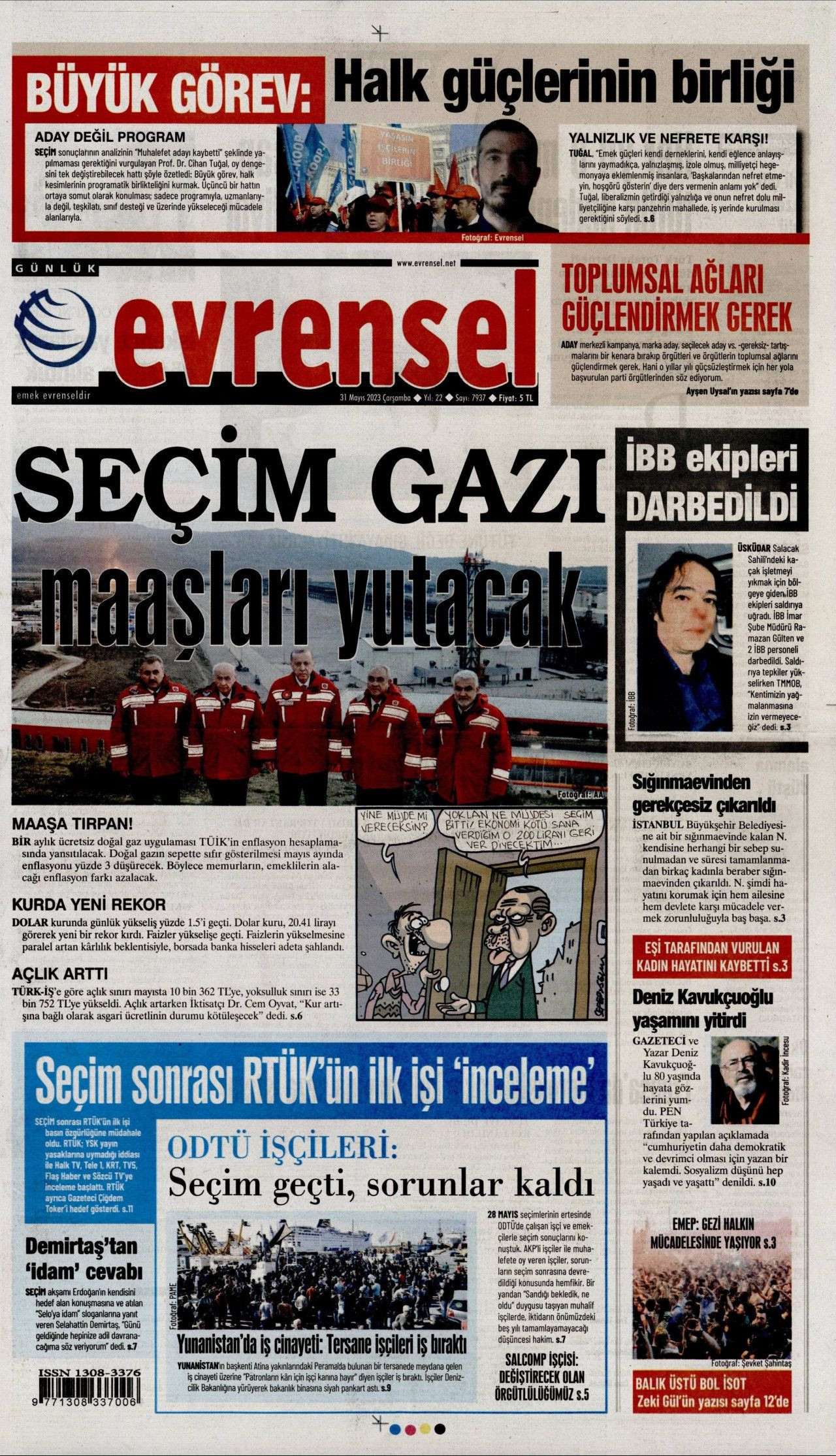Günün gazete manşetleri: 'Umudu yitirme Gezi'yi hatırla' - Sayfa 3