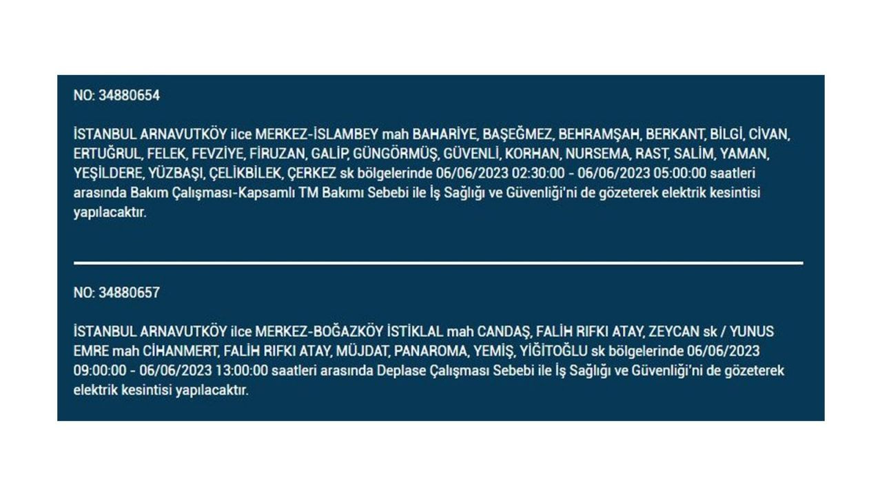 BEDAŞ paylaştı: İstanbul'da yarın elektrik kesintisi yaşanacak ilçeler - Sayfa 3