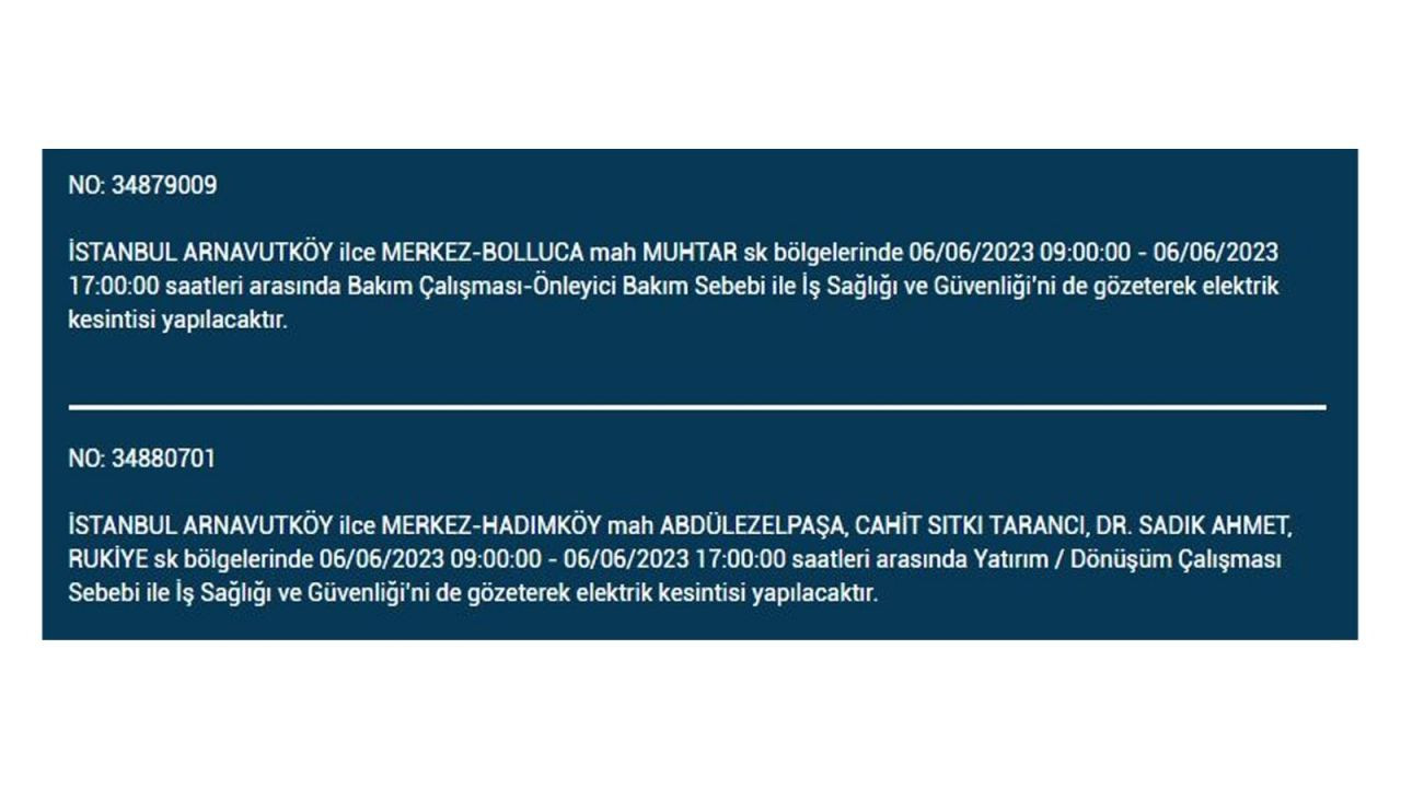 BEDAŞ paylaştı: İstanbul'da yarın elektrik kesintisi yaşanacak ilçeler - Sayfa 4