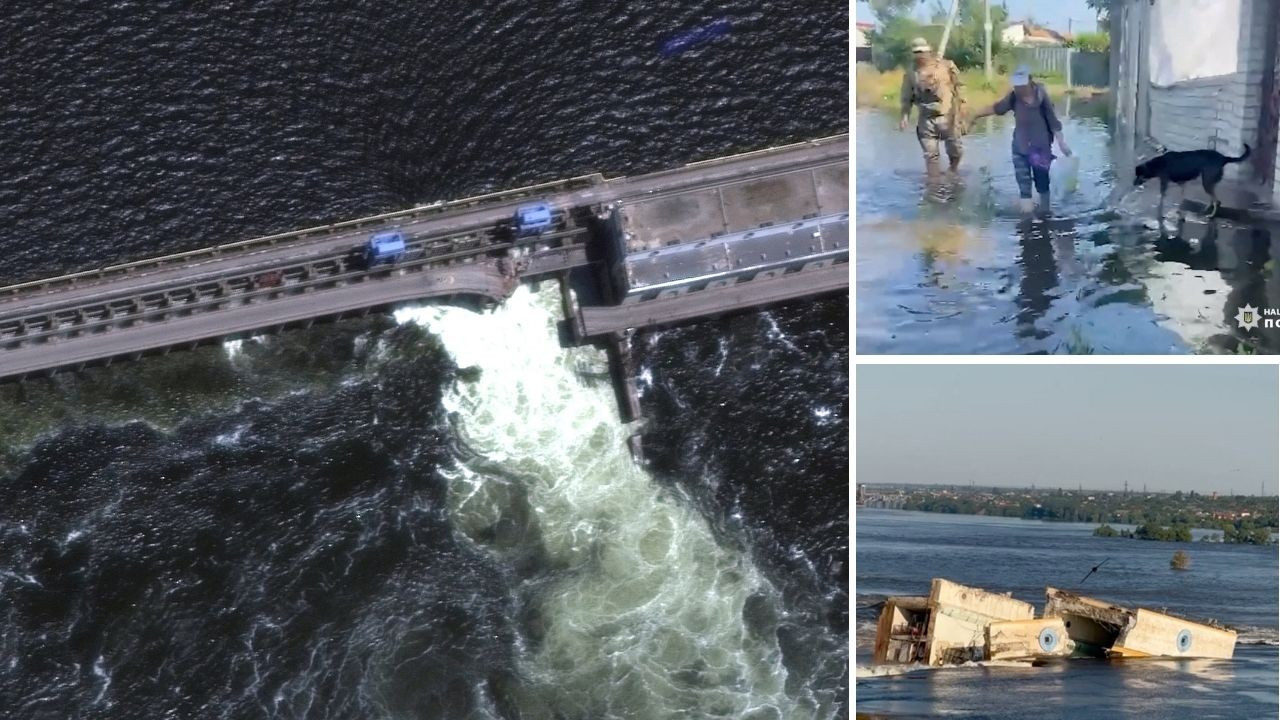 Barajda patlama: Yeni Kahovka sular altında kaldı, Rusya 'sabotaj' dedi