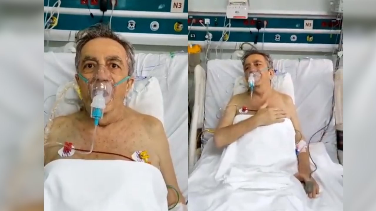 Türkiye'de akciğer nakli yapılan en yaşlı hastadan video