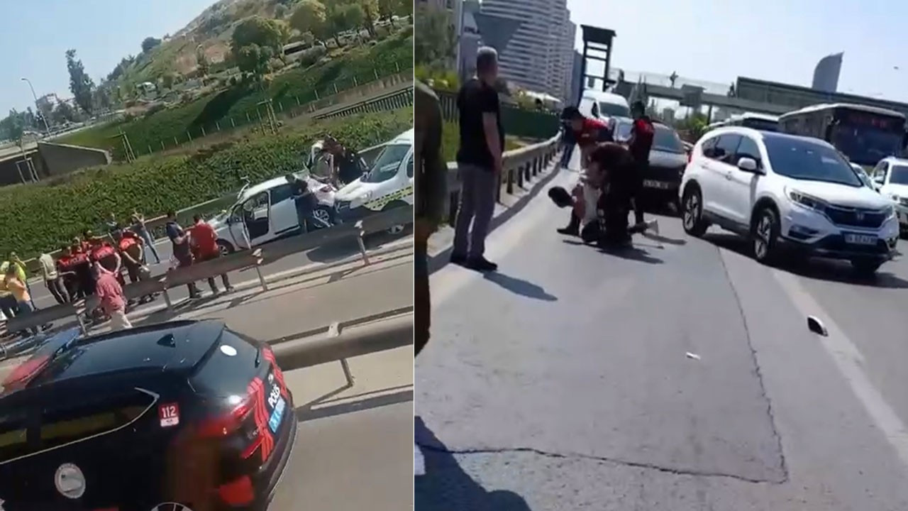 Kadıköy'de polisten kaçan sürücü polislere çarptı
