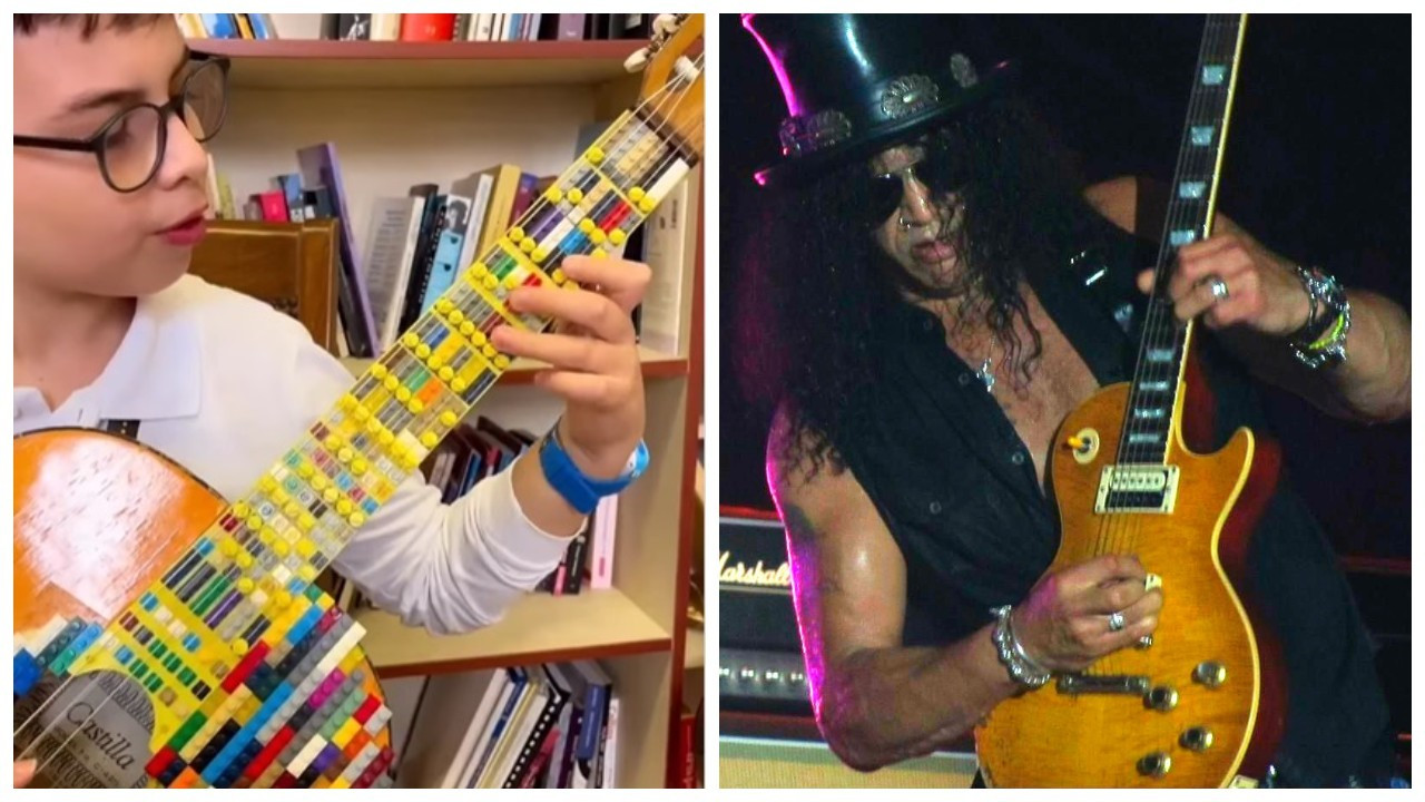 Slash, lego gitar çalan Can Sayar'ın videosunu paylaştı