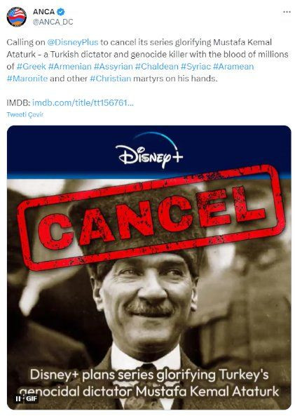 Amerika Ermeni Ulusal Komitesi'nden Disney Plus'a çağrı: Atatürk dizisini iptal edin - Sayfa 2
