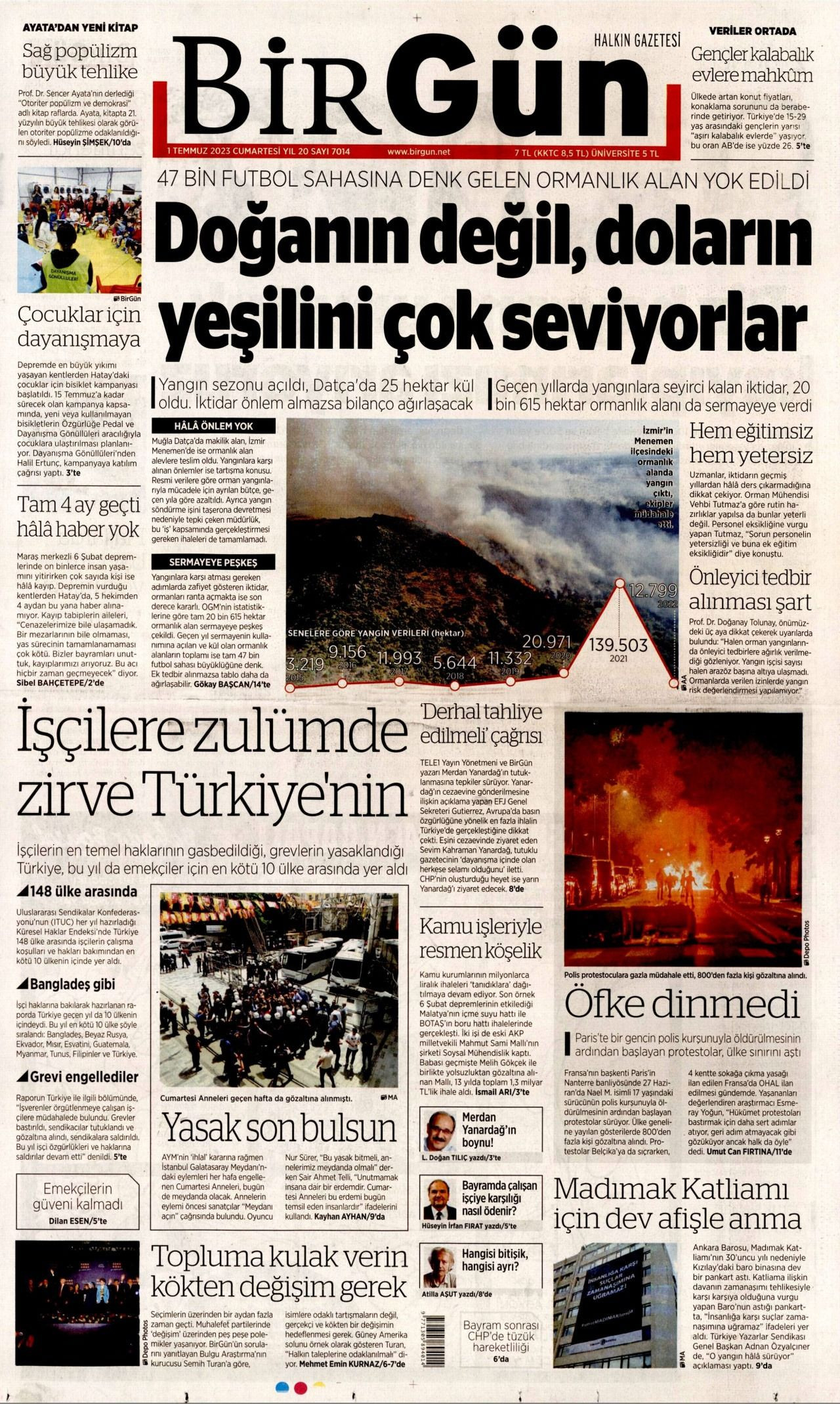 Günün gazete manşetleri: 'Maaşa zam yetmez vergi adil olmalı' - Sayfa 3