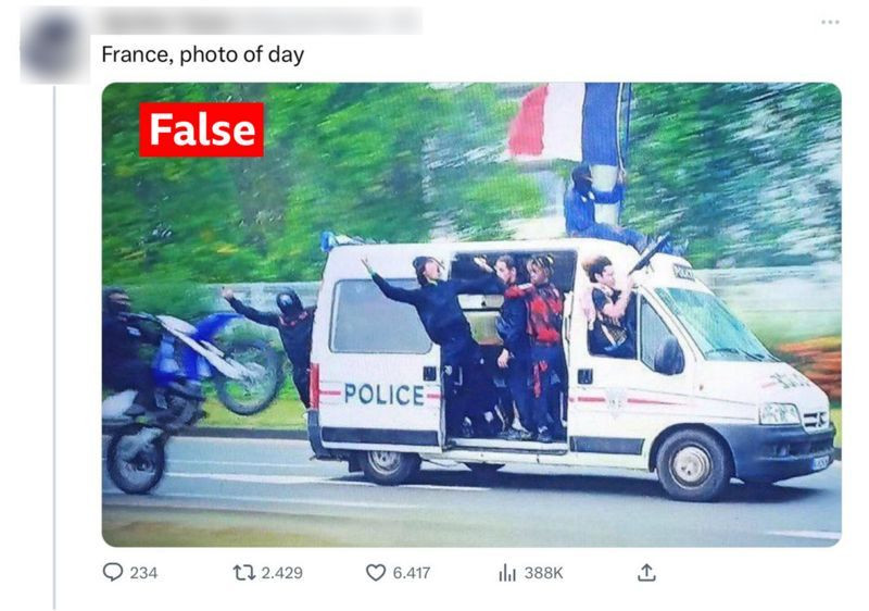 Fransa'daki protestolarla ilgili hangi paylaşımlar gerçeği yansıtmıyor? - Sayfa 4
